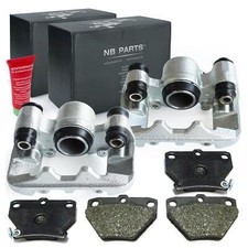 Bremssättel Bremszangen Bremsbeläge Satz hinten für Toyota Corolla E12 Prius W2