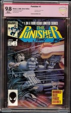 Punisher Limited # 1 CBCS 9.8 White (Marvel 1986) Mike Zeck Verified Signature