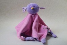 Florett Textil Vogel Eule lila rosa 🦉 Schmusetuch Kuscheltuch Aldi (T149)