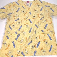 Baby Looney Tunes Tweety Bird Size M Scrub Top