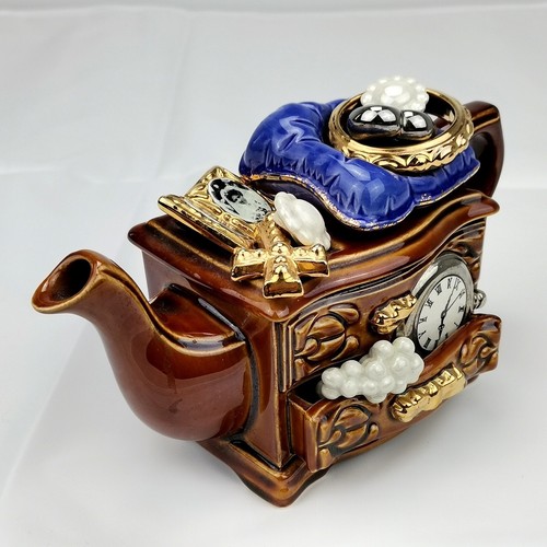 Cardew Design Jewellery Wedding Teapot Designed Handcrafted For H Samuel Vintage - Picture 7 of 24