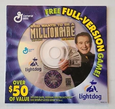 Who Wants To Be A Millionaire - Full-Version Game! General Mill s CD-ROM Sealed.