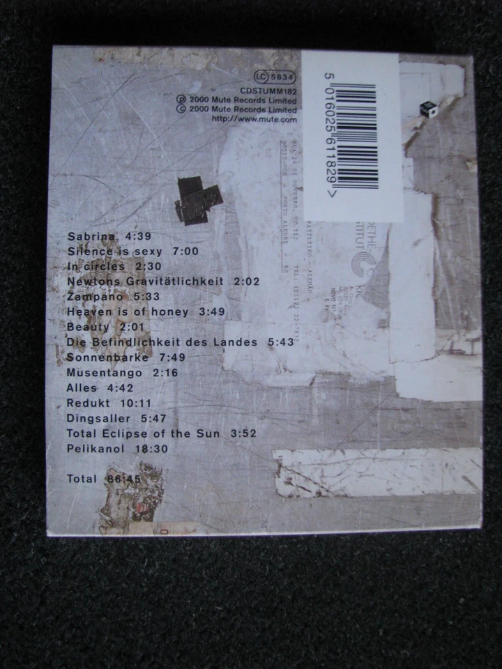 Einstürzende Neubauten-Silence is Sexy CD-Digipack-2000 UK-Mute-CDSTUMM182 - Bild 2 von 4
