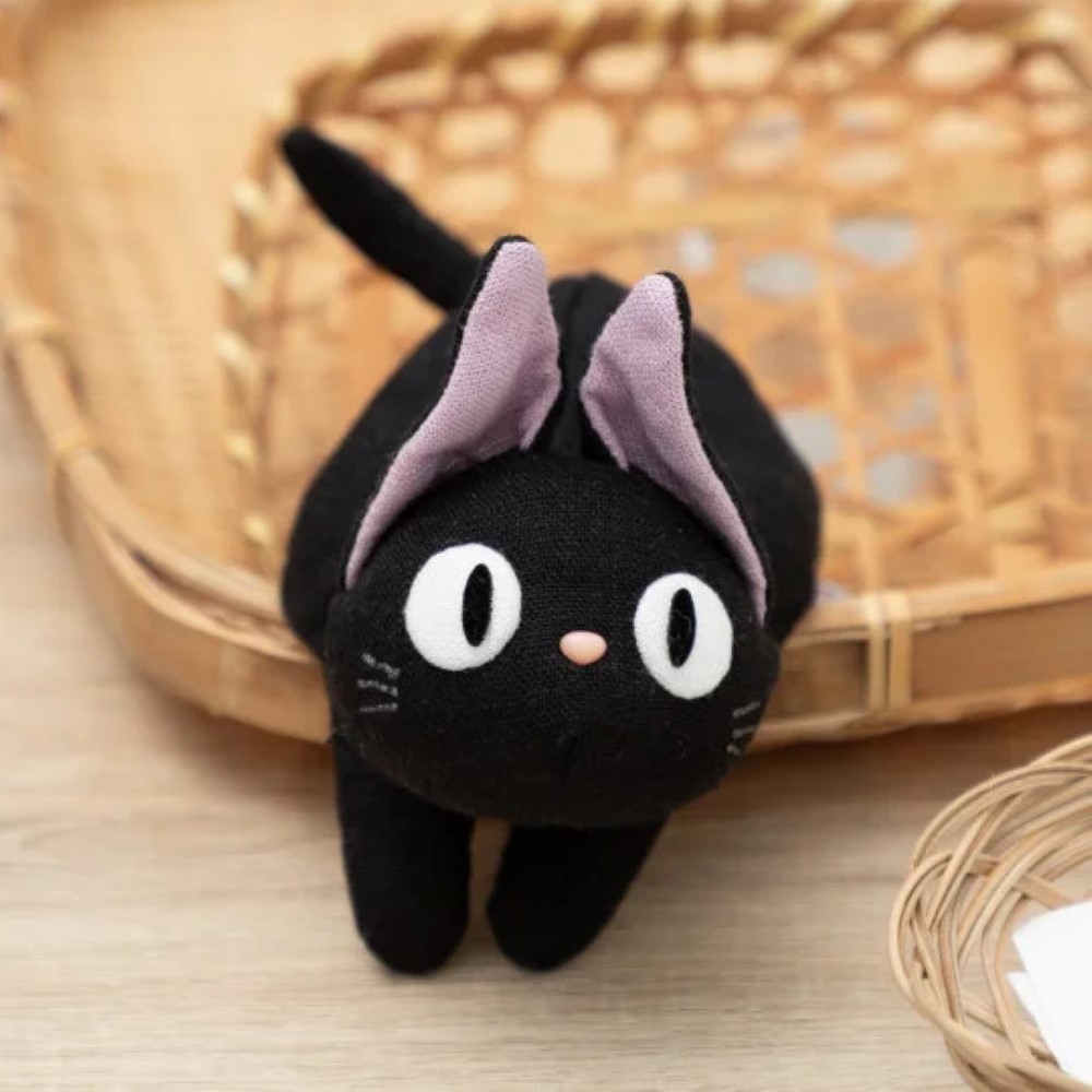 Peluche Jiji Kiki la petite sorcière style japonais doudou chat noir de collection