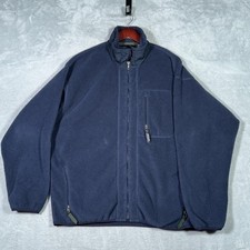 Vintage Patagonia Jacket Mens XL Blue Synchilla Fleece Full Zip USA FLAW