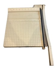 Vintage Boston Paper Guillotine Cutter Trimmer Office Desktop Works