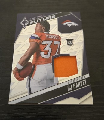 2025 Panini Phoenix #FFM-RJH RJ Harvey Mem Jersey SP /299 Rookie Broncos NFL RC