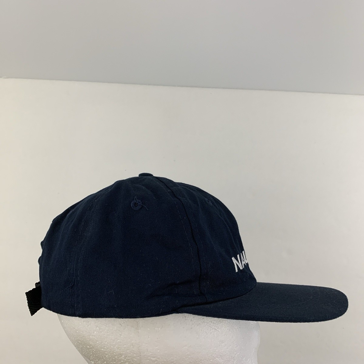 Vintage Nautica Hat Sailing Flag Block Spell Out Logo Baseball Strap Back Cap View 4