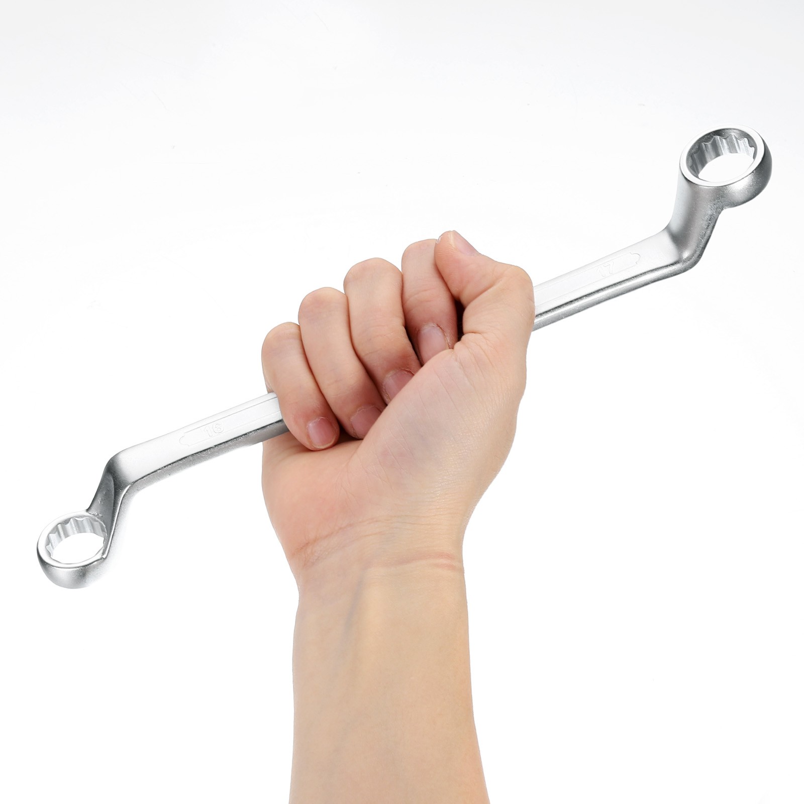 2pcs Offset Lengthen Box End Wrench 30 x 32mm 75 Degree Offset Double End Wrench