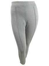 Tommy Hilfiger Women's Front-Seam Pull-On Pants XL, Charcoal/Ivory 