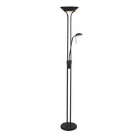 Stehleuchte Led Deckenfluter Dimmbar 180 Cm Lesearm Schwarz 3000 K Metall Modern