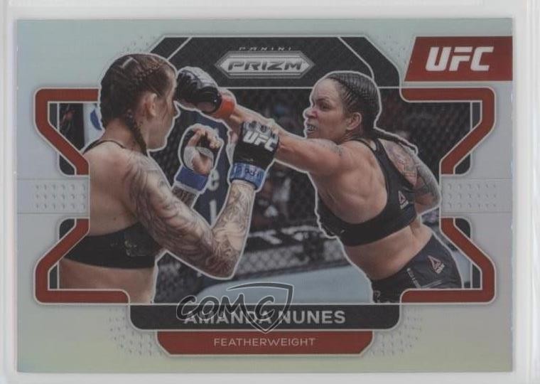 2022 Panini Prizm UFC Silver Prizm Amanda Nunes #65 wq8