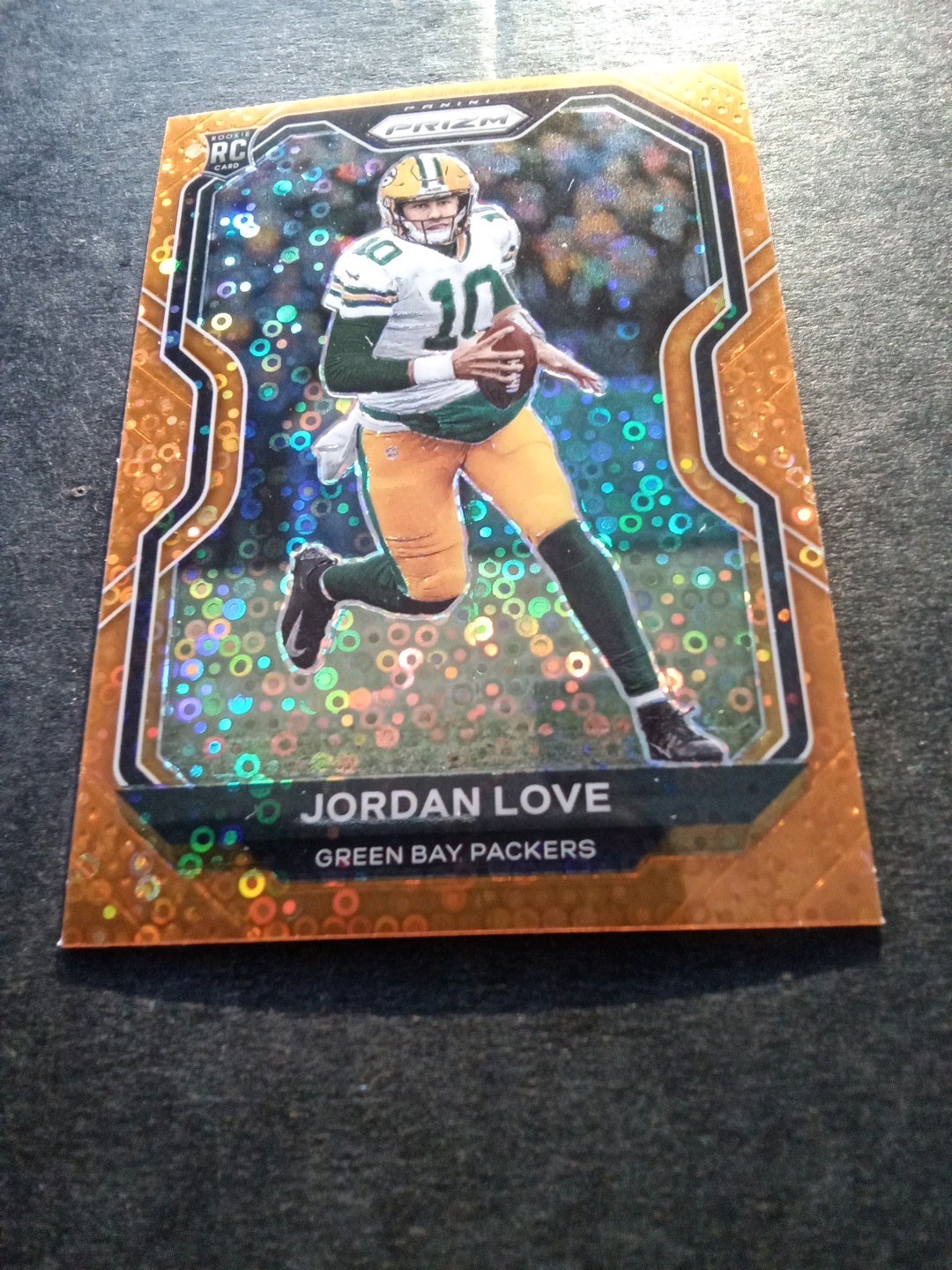 JORDAN LOVE 2020 panini Prizm #363 RC Orange Disco Prizm - Packers,jets,steelers
