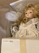 Pauline s Limited Edition Little Trudy Porcelain Doll with Baby Doll 18-Inch