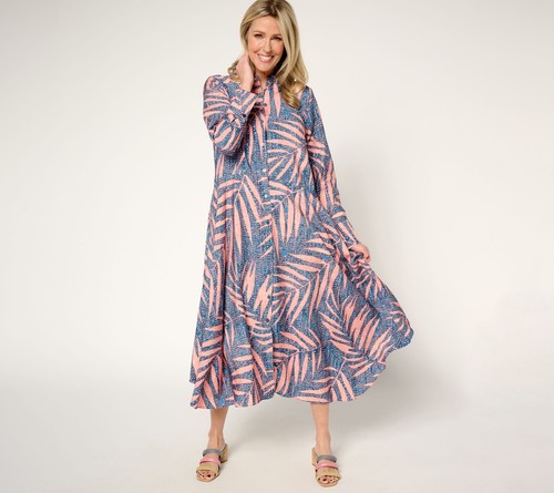 Peace Love World Damen Kleid Gr. XS Regular Asymmetrisch Mehrfarbig A639418