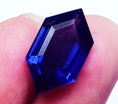 #ad 22 Ct Natural Ceylon Blue Sapphire Fancy Cut Certified Rare Loose Gemstone Gift $66.00