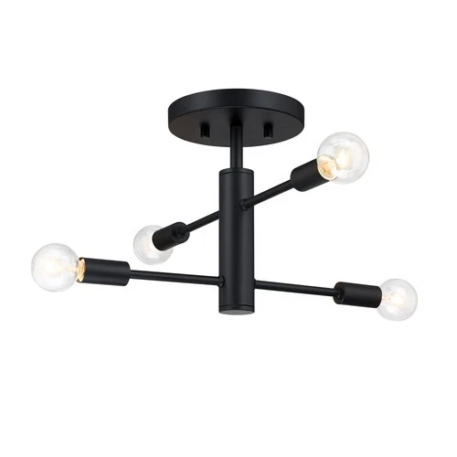 Designers Fountain D320C-SF Arlo 4 Light 15"W Semi-flush Ceiling - Gold - Picture 6 of 9