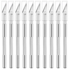 Jetmore 10 Pack Hobby Knife Set, Stainless Steel Craft Knife Kit for Pumpkin ...