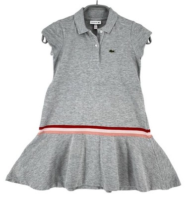Lacoste Kids Girls Short Sleeve Flared Dress Size 6 Years
