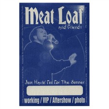 Meat Loaf 2002 Just Having Fun Concert Tour VIP Backstage Pass