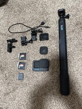 GoPro Hero 12 Black Bundle Lot 256gb Card 3 Mounts Max Pro 2.0 Lens 2 Batteries