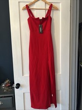 Boohoo BNWT petite red dress - UK 6