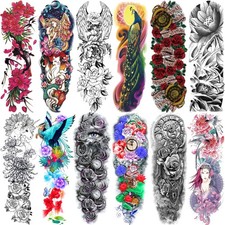 Temporary Tattoo Flowers for Women L19  xW7  ,Beautiful Sleeve Tattoos Waterpr...