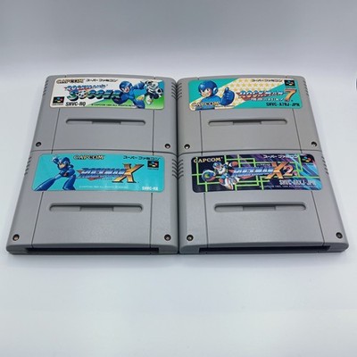 SNES/Super Famicom/Nintendo | Mega Man Rockman X, X2, 7 & Soccer (Japan)