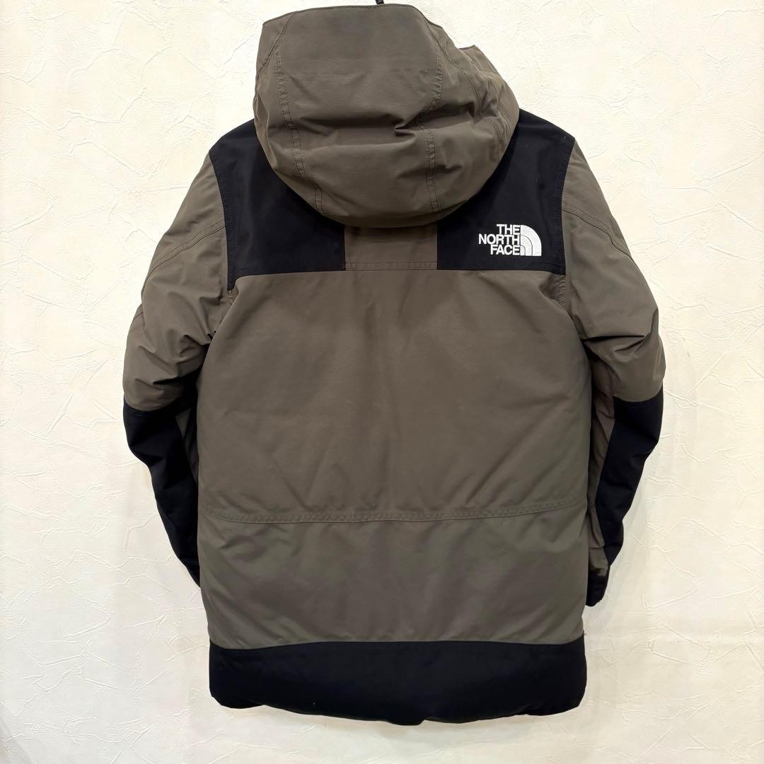 THE NORTH FACE NDW91935 Mountain Down Coat Hoodie L Olive Auth Width 22.04" image 2