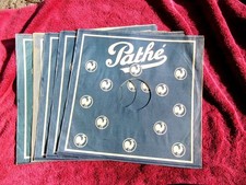 1938 Disco PATHE 5 x MANICHE da disco 12" pollici 30 cm dischi laterali Art Decò francesi