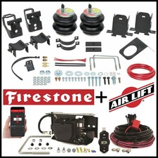 Firestone 5000lb Springs Bags Air Lift Wireless Compressor 99-04 Ford F250 F350