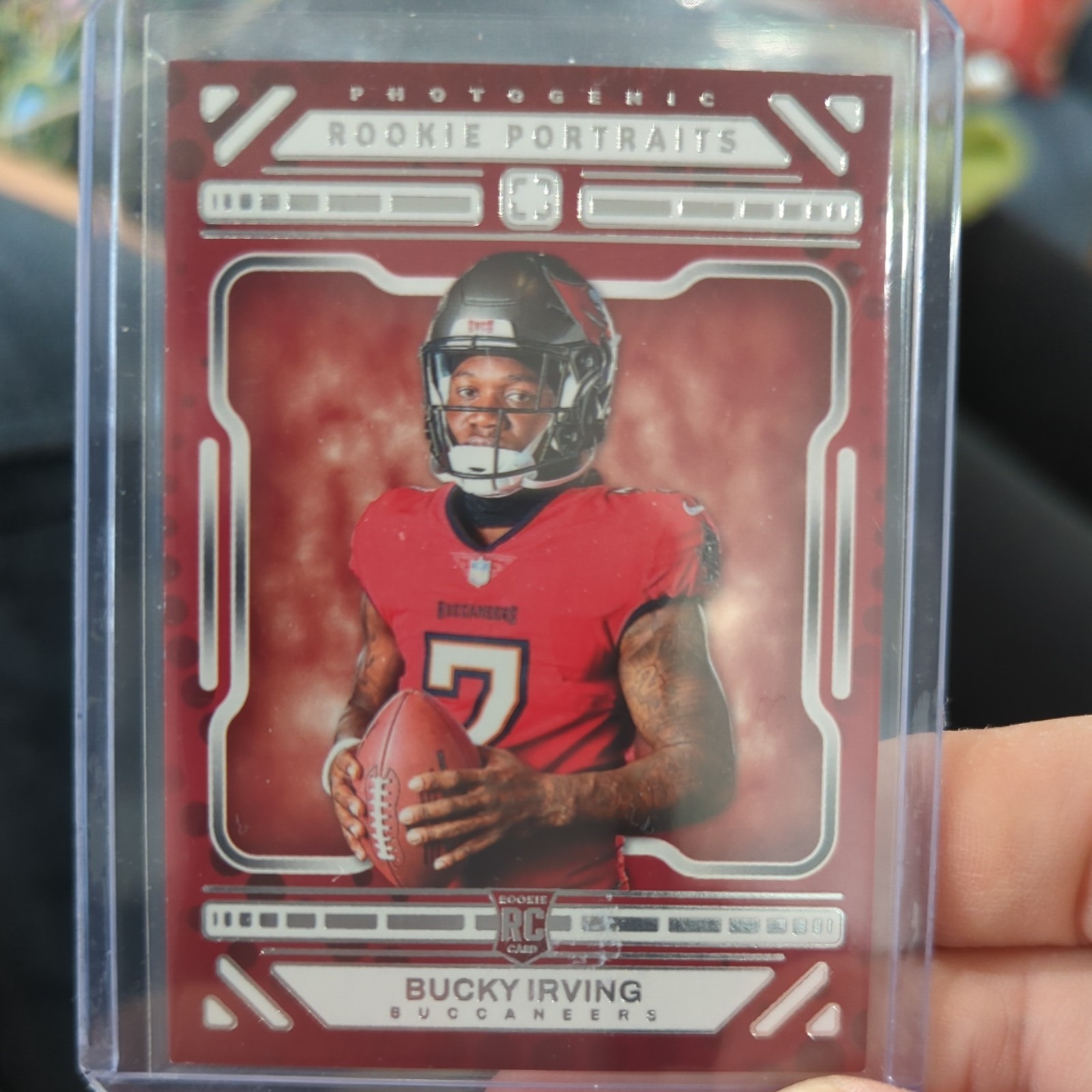 #178 Bucky Irving RC Rookie Portrait Tampa Bay Buccaneers 2024 Panini Photogenic