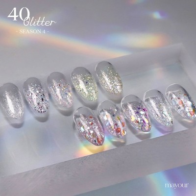 Mayour Gel The Collector Season 4 Glitter Gel Soak Off Nail Gel K-Beauty