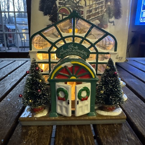 Dept 56 SECRET GARDEN GREENHOUSE Illuminated Original Snow Village No. 54949 - Picture 3 of 24