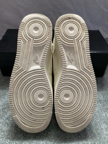 Nike Air Force 1 07 Fresh UK Size 8 Cream Soft All Leather Trainers with Logos - Picture 12 of 12
