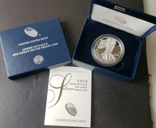 2015 W Proof $1 American Silver Eagle Dollar