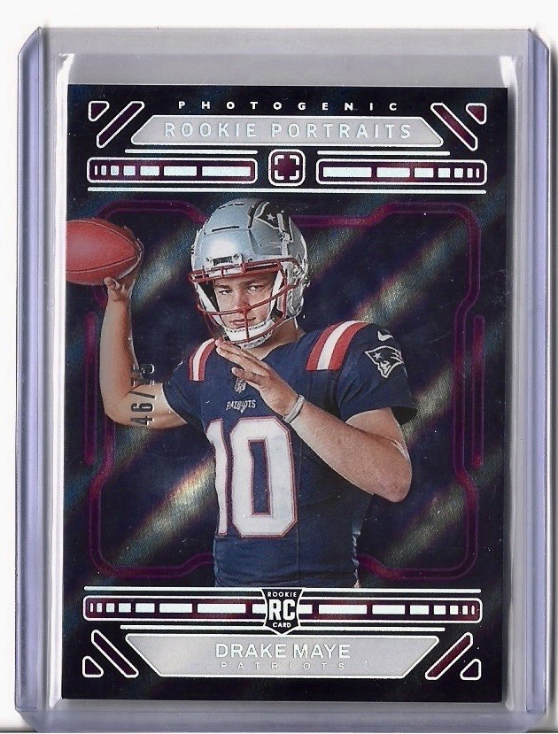 2024 Photogenic Rookie Portraits Purple Drake Maye /75