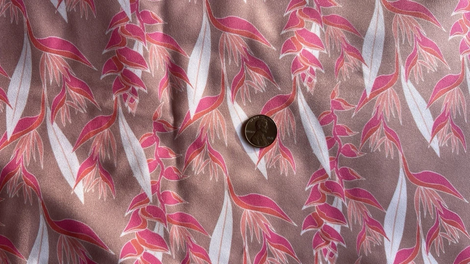 Spoonflower Fabrics 4 way stretch Spandex fabric, 1/2 Yd - Image 2 of 2