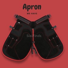 Professional 75 cm Farrier Chaps Apron   Leather Thigh Protection, Mesh Lining