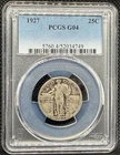 1927 Standing Liberty Quarter - PCGS G04 - Clear Date - Philadelphia Mint
