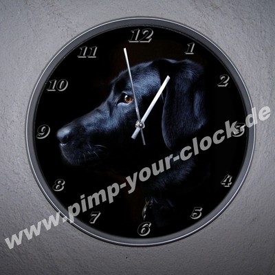Top Traum - Wanduhr ''  Labrador - Hund  ''  in Top Größe 30cm