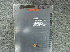 1987 Toyota Supra Hatchback Technical Bulletins Shop Service Repair Manual Turbo