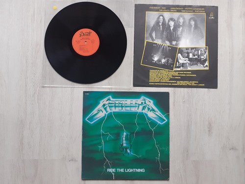 METALLICA RARE GREEN FRENCH RIDE THE LIGHTNING VINYL 1ST PRESS - Foto 2 di 6