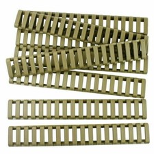 8x Heat Resistant Rifle Ladder Rail Cover for Weaver Picatinny Rails - Dark Tan