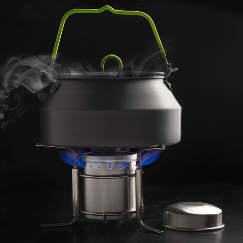 Portable Outdoor Picnic Liquid Burner Alcohol Stove Camping Hiking +Storage Bag - Picture 13 of 15