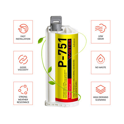 6pcs/pack P-751 Signage adhesive High Strength Anchoring Adhesives 10:1 AB glue