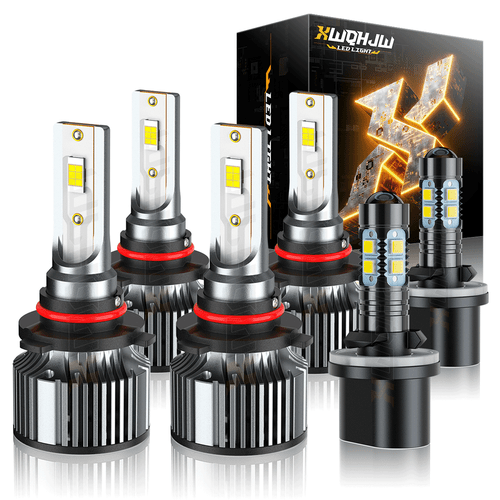 For Nissan Armada 2005-2010 Titan 2004-2015 LED Headlight Fog Light Bulbs Combo - Foto 1 di 16