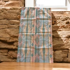 Vintage Lady Pepperell King Size Pillowcase Aztec Southwest Rustic-