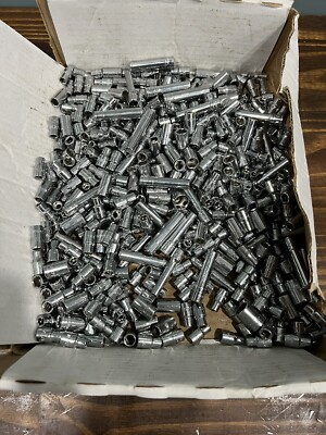 520 Pc Bulk Lot Klein bahco facom Standard 1/4'' Drive SOCKET Sockets Short Long