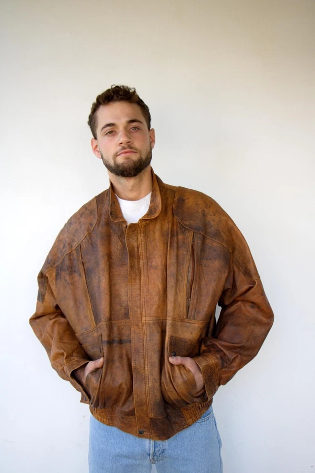 Men's New Genuine Leather Jacket Premium Stylish Vintage Biker Distressed Jacket